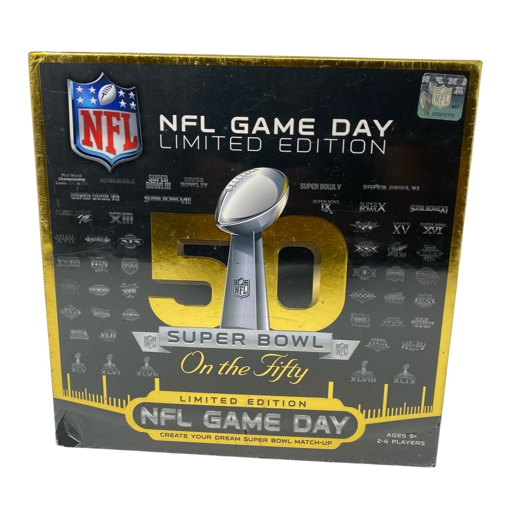NFL Game Day Board Game Limited Edition Super Bowl 50 On the Fifty Sealed Box